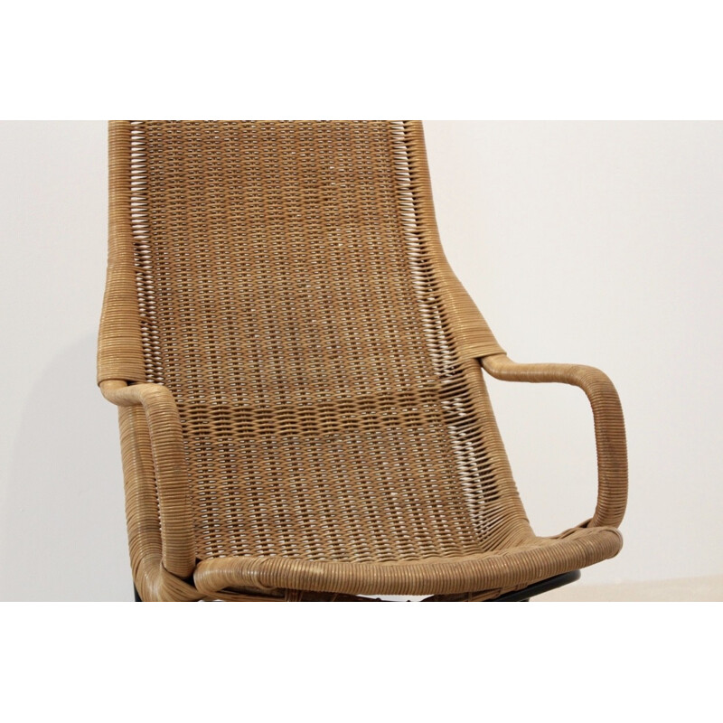 "514" Rohé Noordwolde lounge armchair in wicker, Dirk VAN SLIEDREGT - 1961