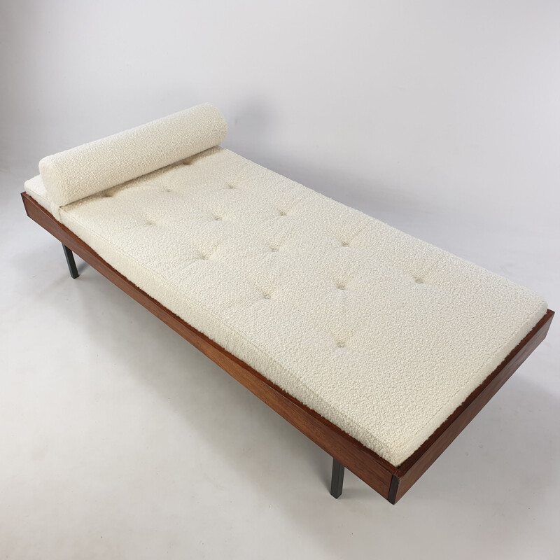 Vintage teak bed Netherlands 1960s