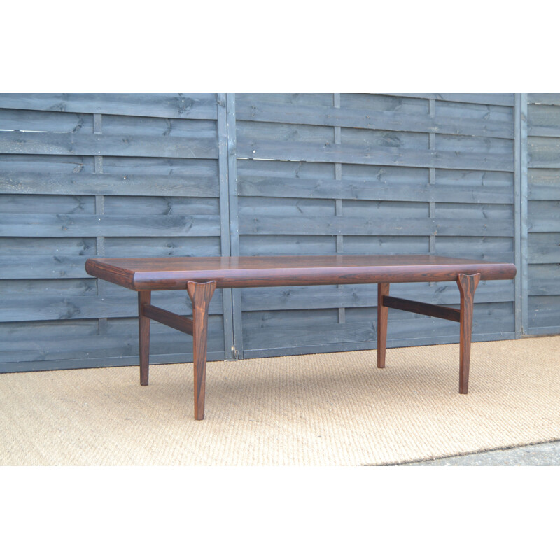 Vintage rosewood coffee table by Johannes Andersen 1960s