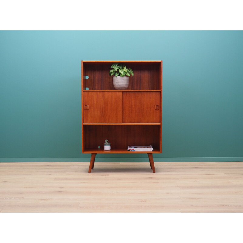 Vintage teak bookcase Denmark 1970s