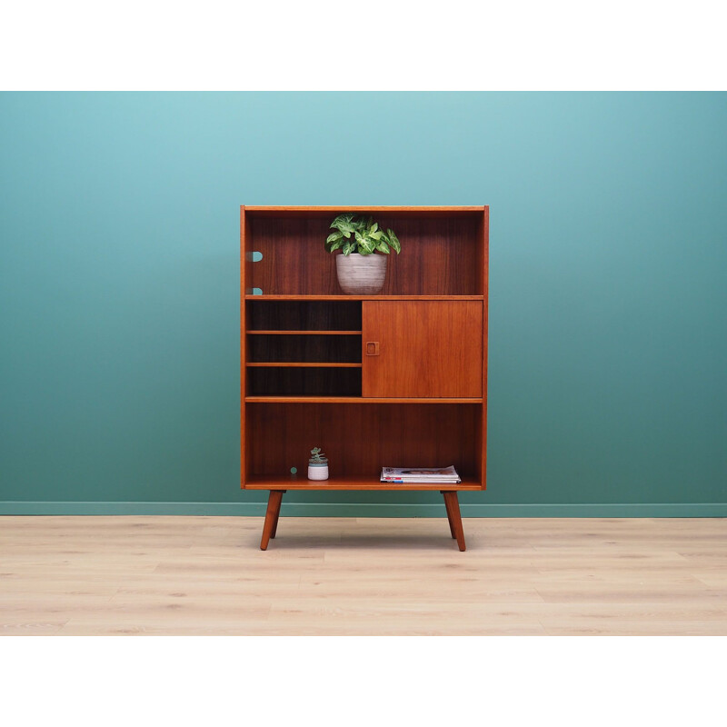 Vintage teak bookcase Denmark 1970s