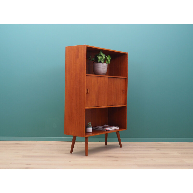 Vintage teak bookcase Denmark 1970s