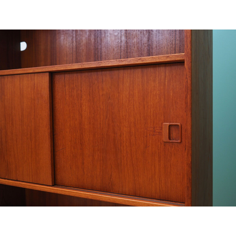 Vintage teak bookcase Denmark 1970s