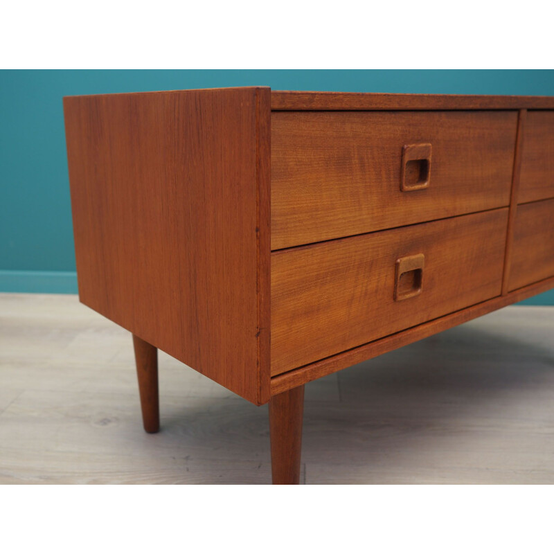 Vintage teak chest of drawers Denmark 1970s