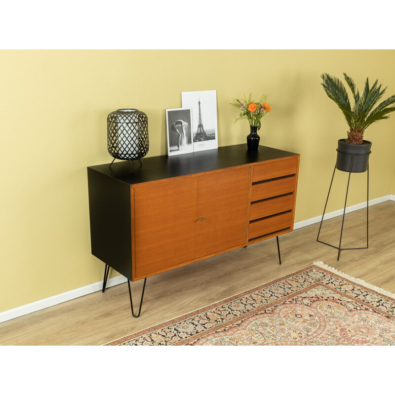 Vintage sideboard with 4 drawers, 2 doors, 1 shelf Germany 1960s