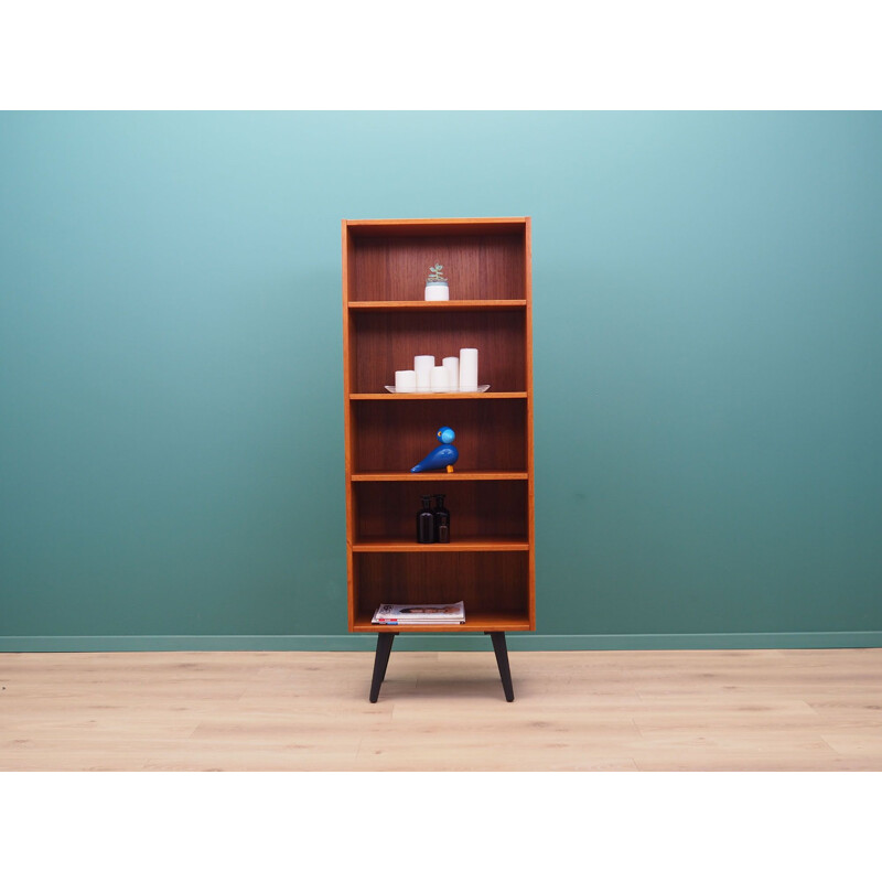 Vintage teak bookcase by ÆJM Møbler 1970s