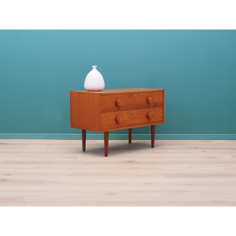 Vintage teak chest of drawers Denmark 1970s