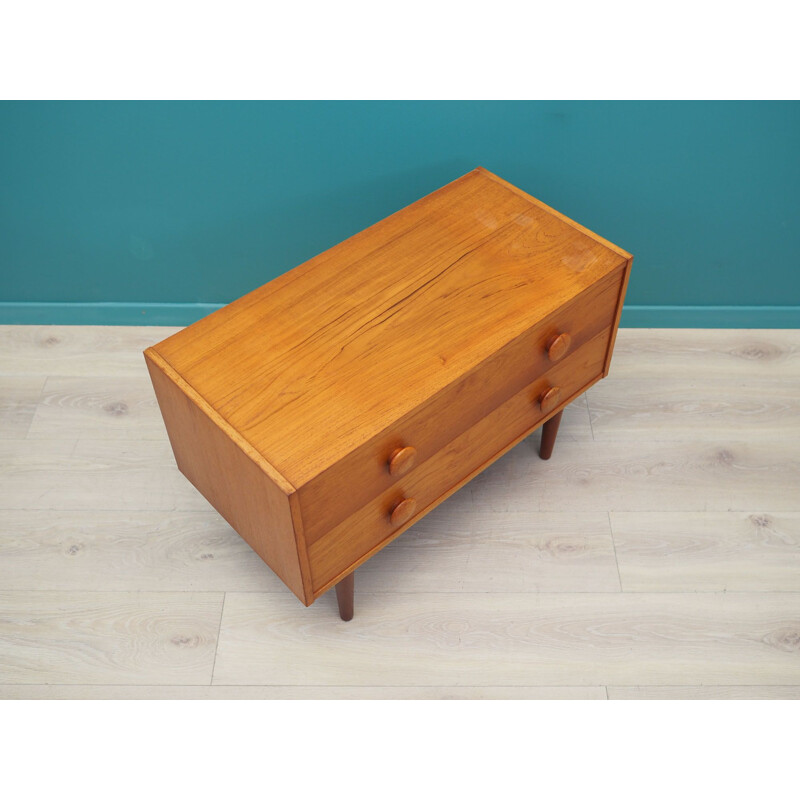 Vintage teak chest of drawers Denmark 1970s