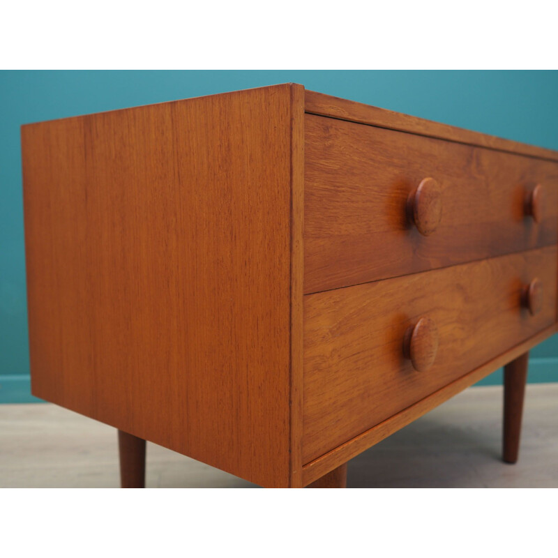 Vintage teak chest of drawers Denmark 1970s