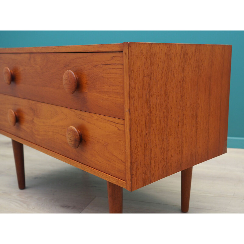 Vintage teak chest of drawers Denmark 1970s