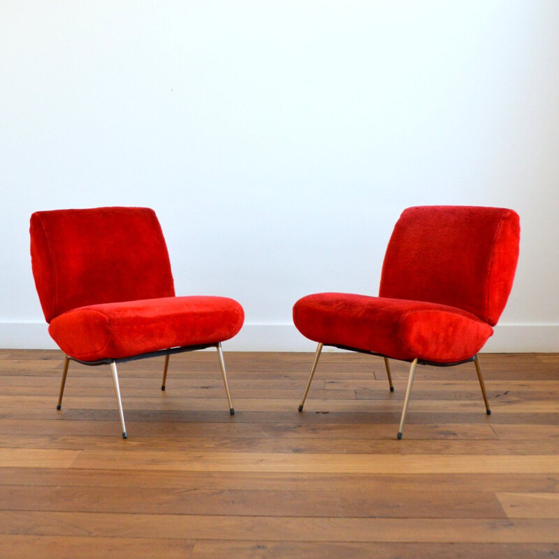 Vintage armchairs by Pelfran 1960s