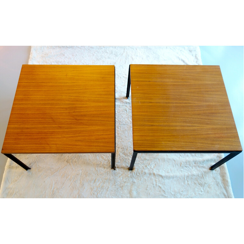Pair of coffee tables "T-table", Florence KNOLL - 1960s