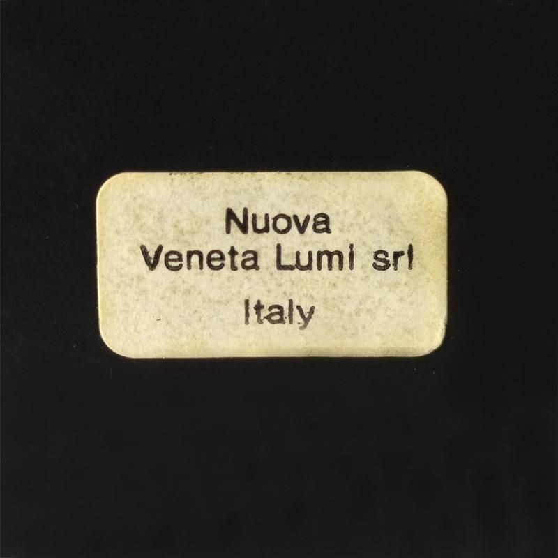 Lampada da tavolo vintage bianca di Veneta Lumi, Italia 1970