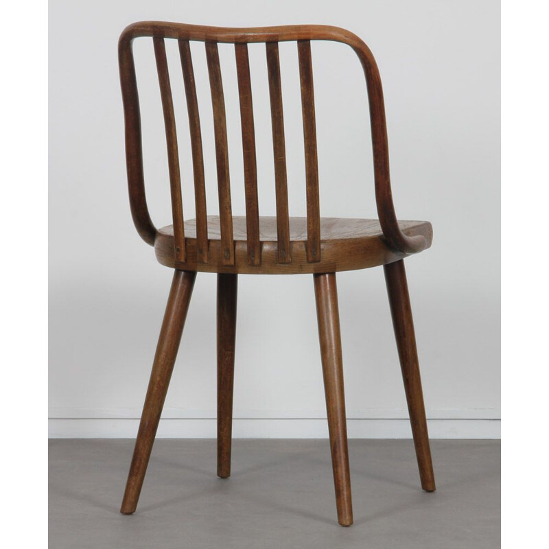 Vintage wooden chair by Antonin Suman 1960s