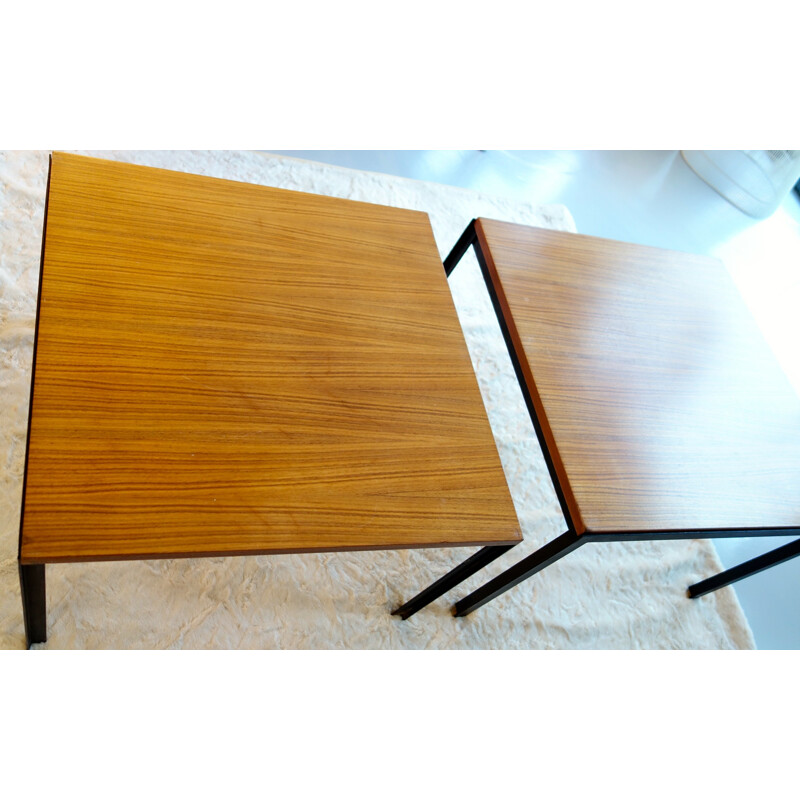 Pair of coffee tables "T-table", Florence KNOLL - 1960s