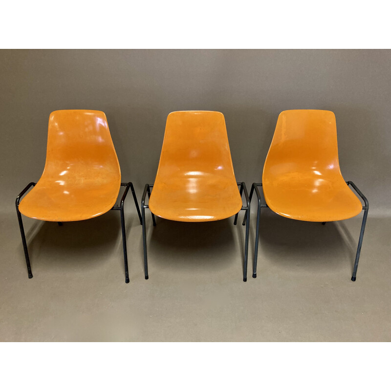 Ensemble de 6 chaises vintage par Georg Leowald 1960
