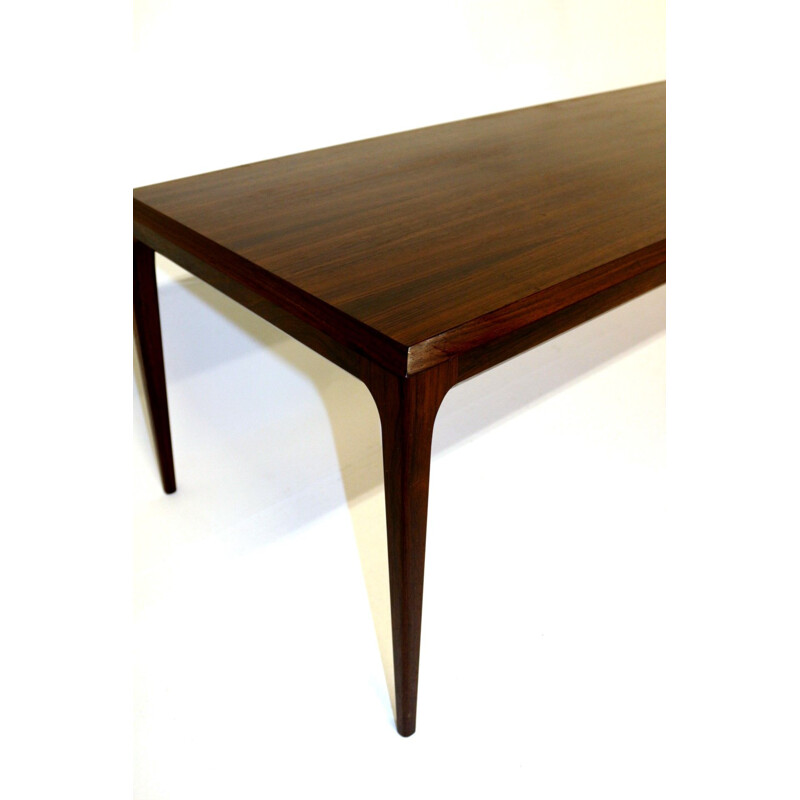 Mesa de café Vintage rosewood de Johannes Andersen para silkeborg, Dinamarca 1960