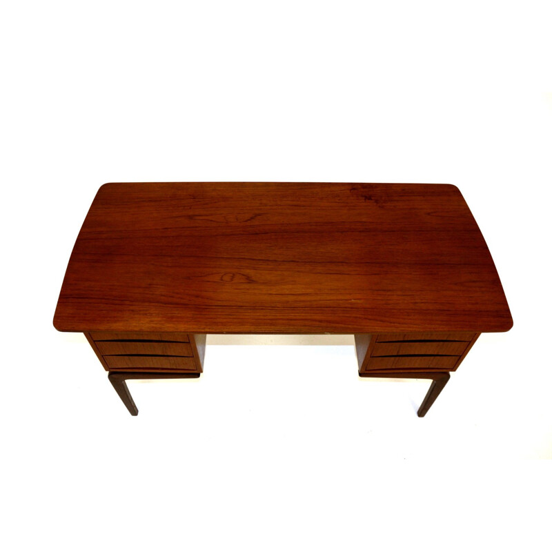 Vintage teak desk Denmark 1960s