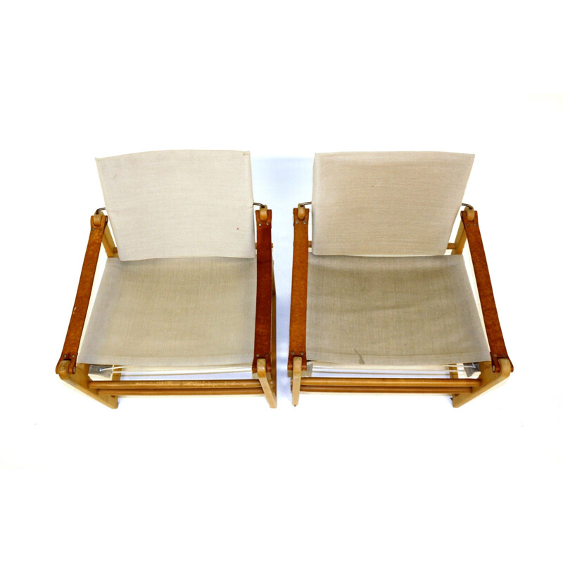 Paire de fauteuils vintage Suède 1960 