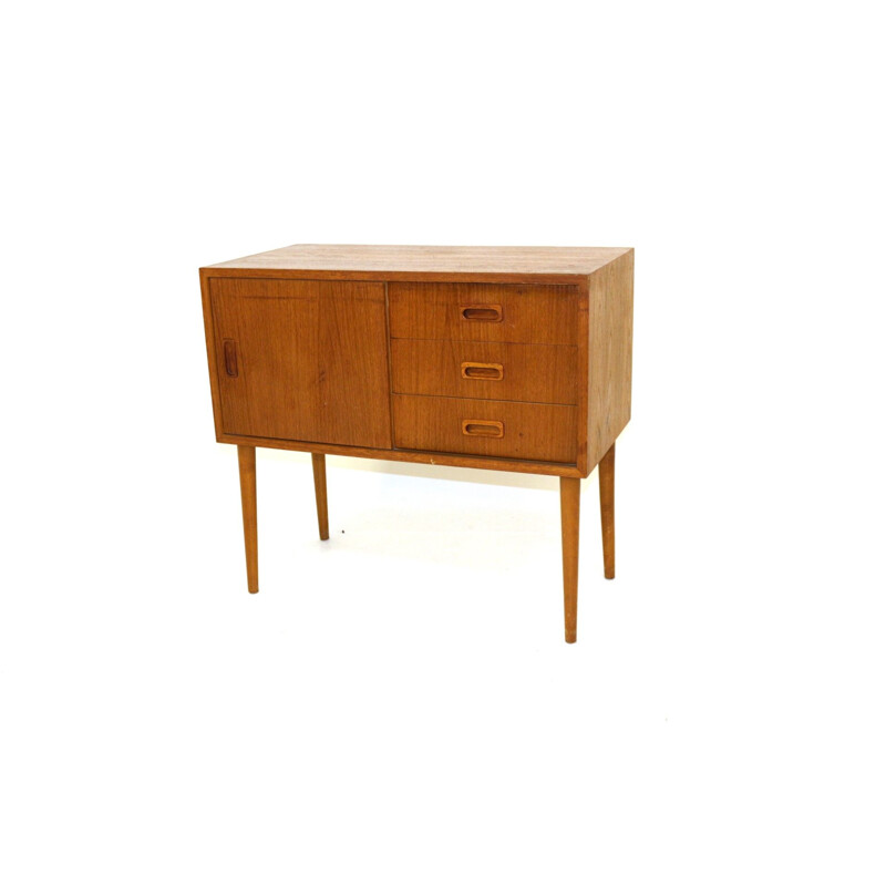 Vintage scandinavian teak chest of drawers 1960s