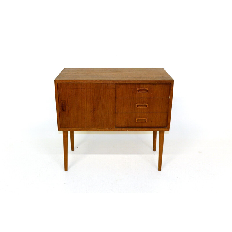 Vintage scandinavian teak chest of drawers 1960s