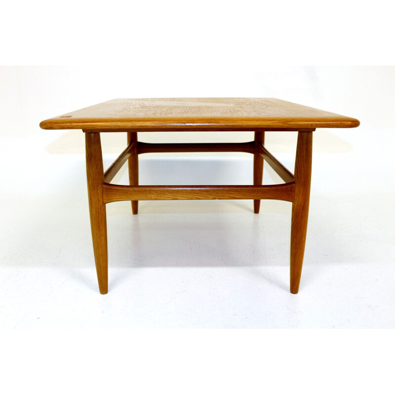 Vintage oak coffee table by Kurt Östervig for jason, Denmark 1960