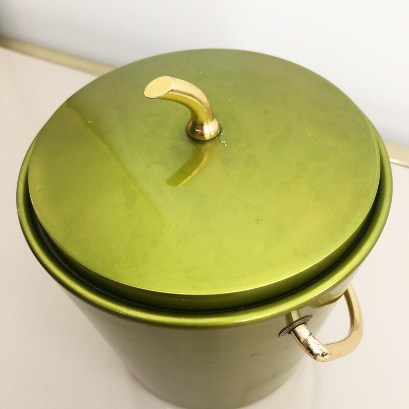 1960s Apple Ice Bucket Vintage Bakelite France Midcentury Hollywood Regency