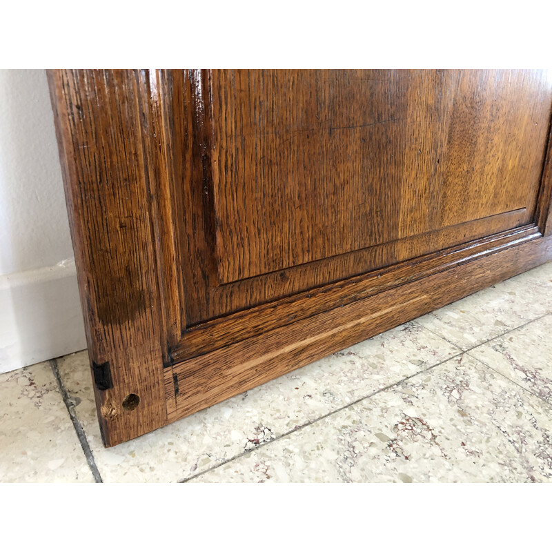 Vintage oak sliding door