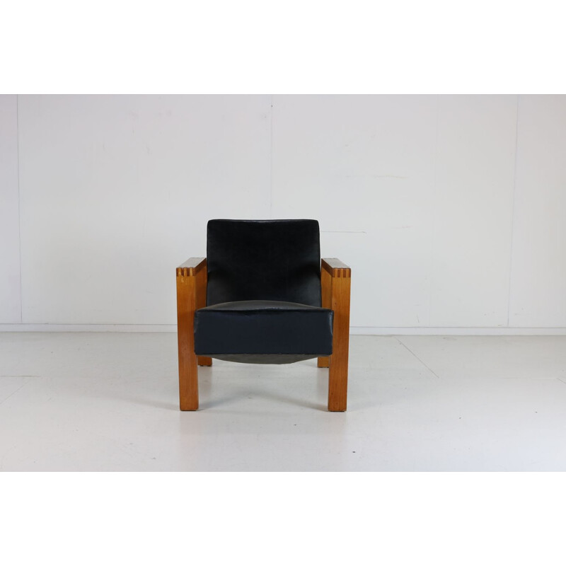Vintage Dutch lounge chair by Goed Wonen Holland 1946s
