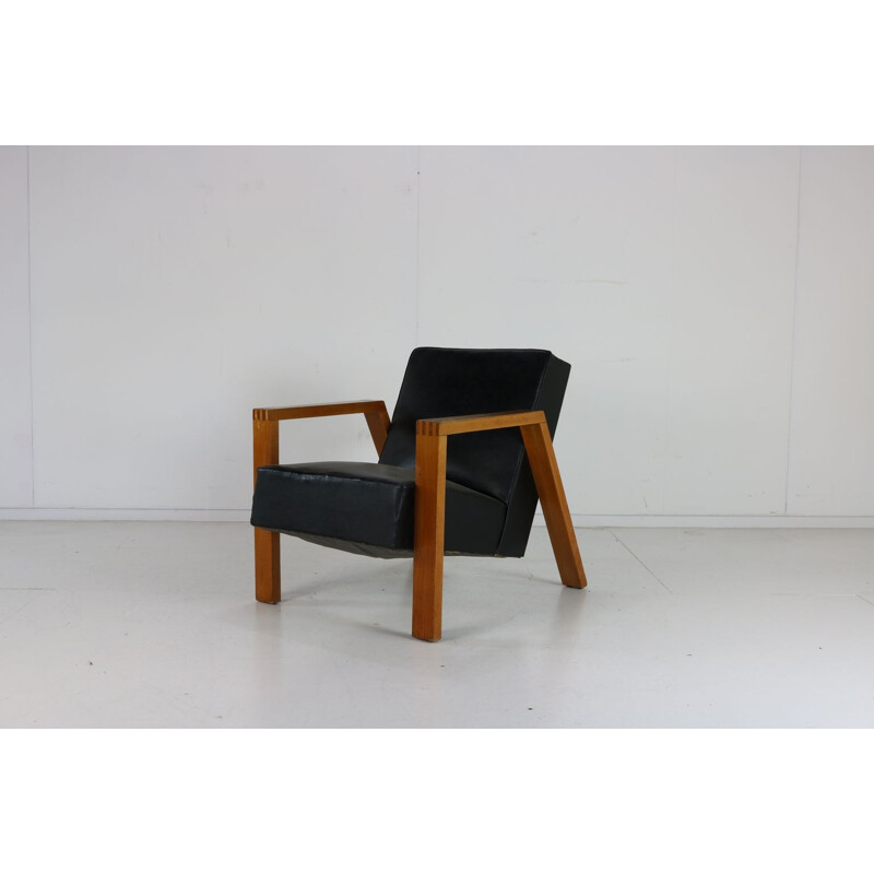 Vintage Dutch lounge chair by Goed Wonen Holland 1946s