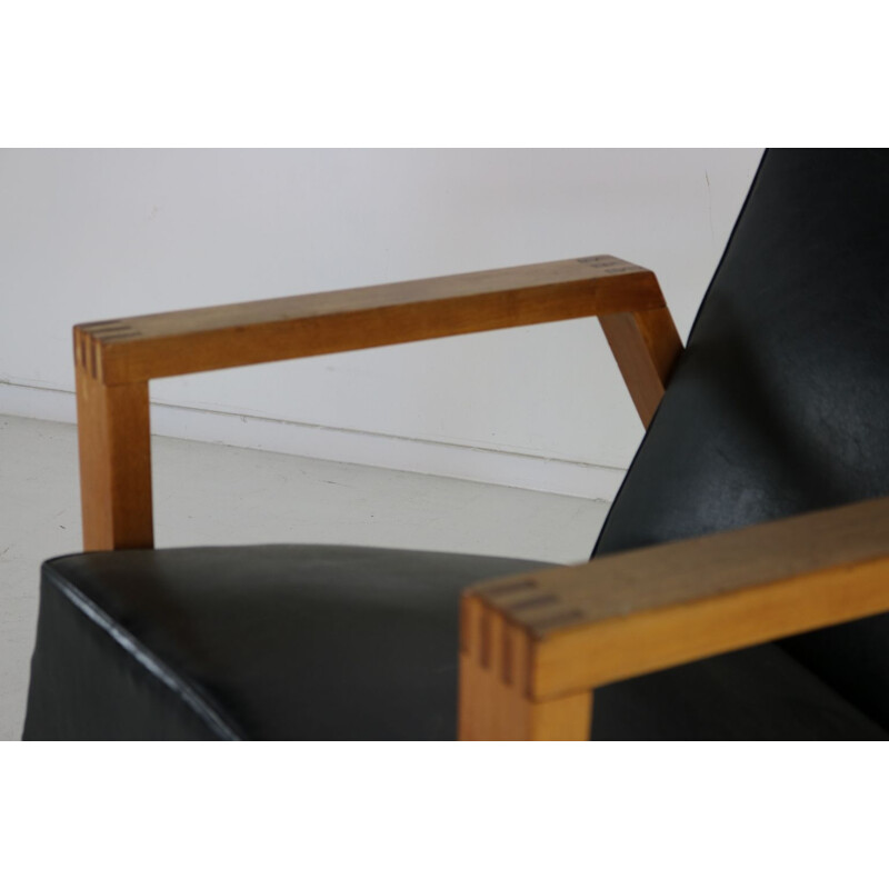 Vintage Dutch lounge chair by Goed Wonen Holland 1946s