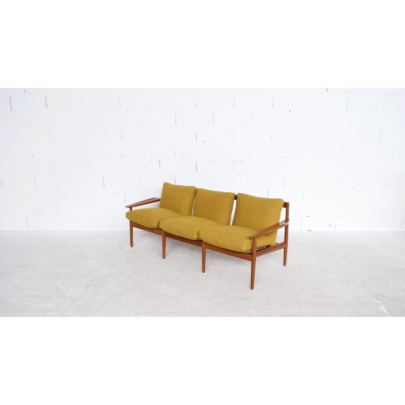 Vintage teak sofa by Svend Age Eriksen 1960s