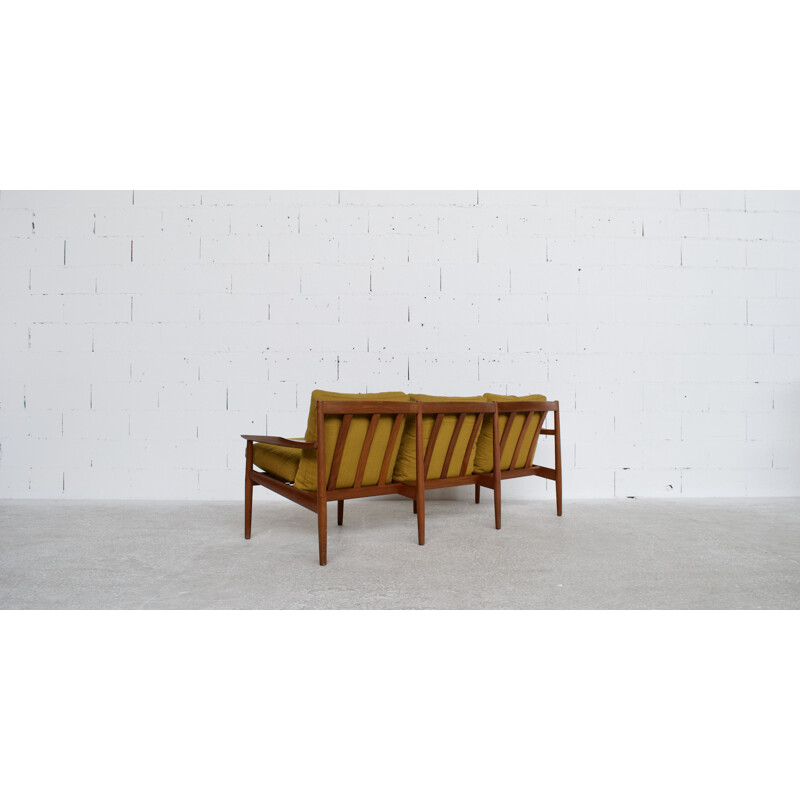 Vintage teak sofa by Svend Age Eriksen 1960s