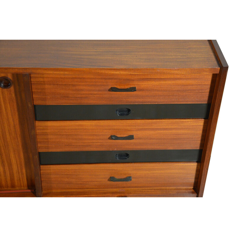 Vintage mahogany sideboard from the Selex series by Barovero Italy