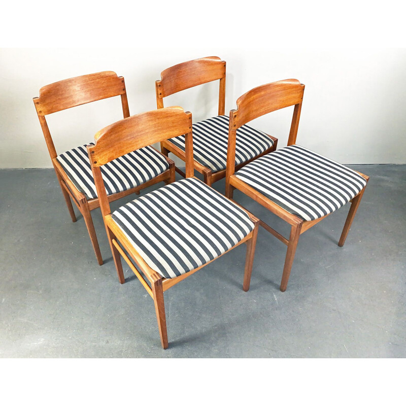 Set of 4 vintage chairs Denmark 1960s
