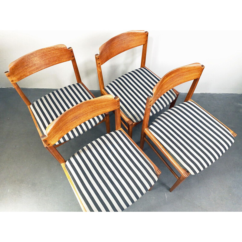 Set of 4 vintage chairs Denmark 1960s