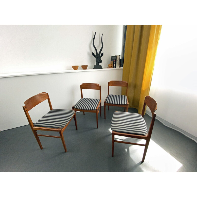 Set of 4 vintage chairs Denmark 1960s