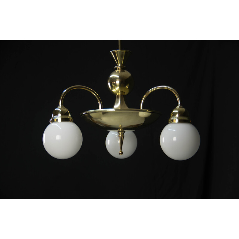 Vintage Large  brass chandelier