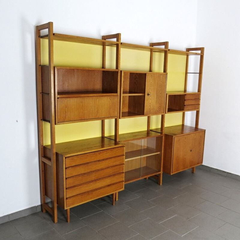 Vintage wall unit, Czechoslovakia