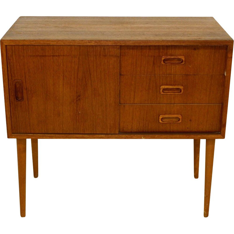 Vintage scandinavian teak chest of drawers 1960s
