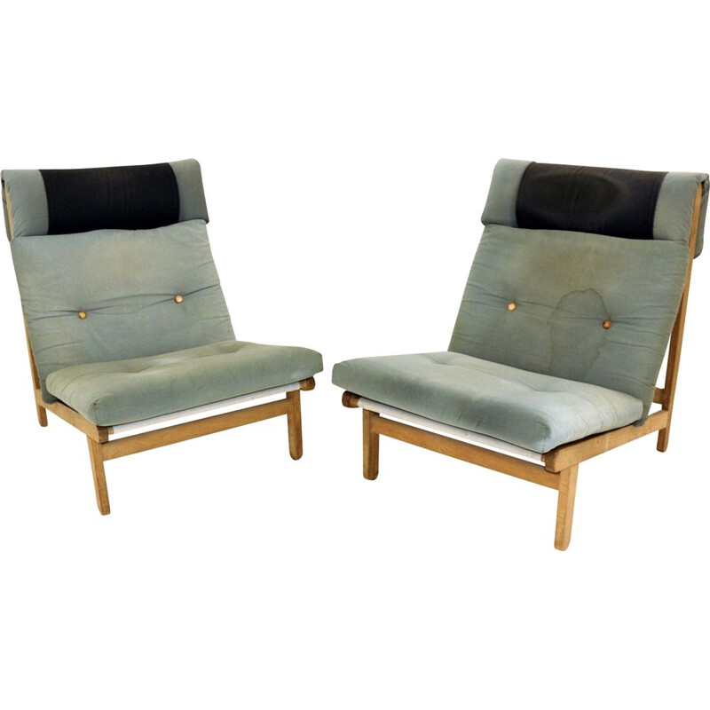 Paire de fauteuil vintage par Bernt Pedersen Danemark 1960