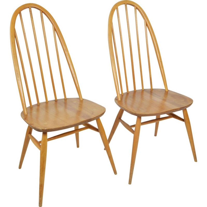 Paire de chaises vintage modèle Quaker par Lucian Ercolani pour Ercol, 1960