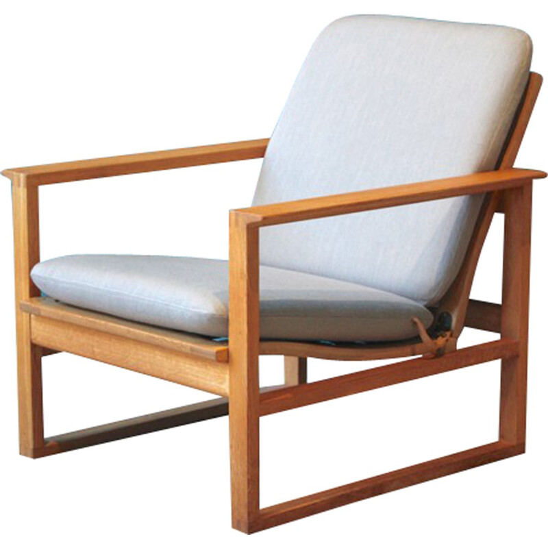 Frederica lounge chair in oak, Borge MORGENSEN - 1956