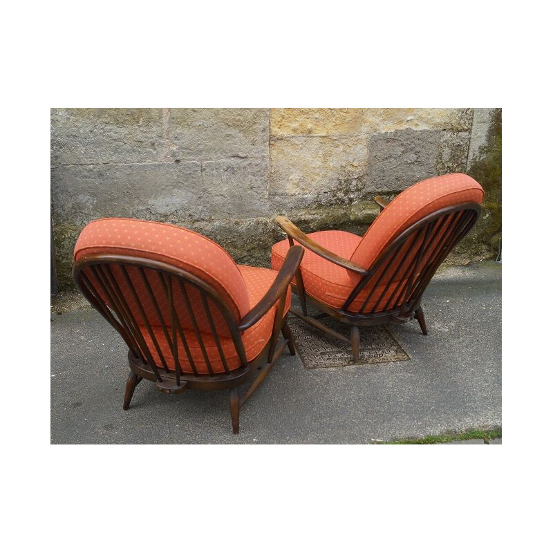 Pair of vintage armchairs by Lucian Ercolani 1960s