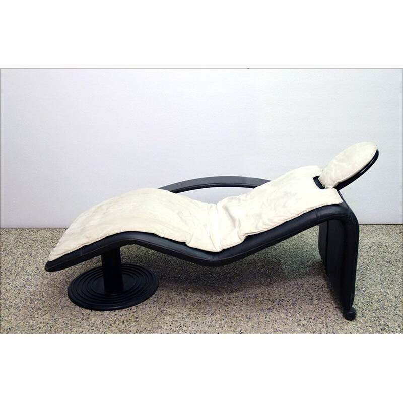 Vintage chaise longue op wielen Italië 1980