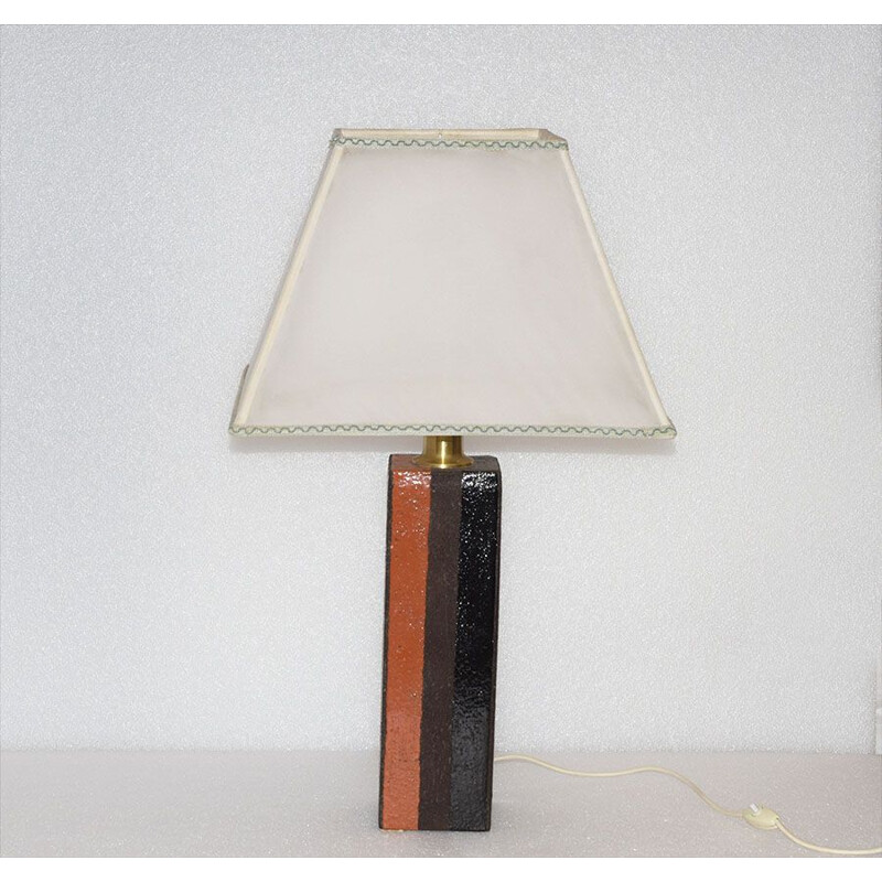 Vintage ceramic table lamp by Raymor Bitossi, 1960