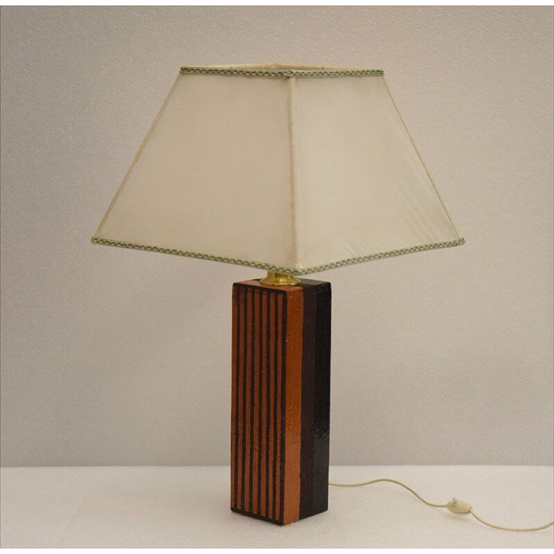 Lampada da tavolo in ceramica vintage di Raymor Bitossi, 1960