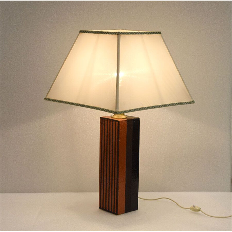 Vintage ceramic table lamp by Raymor Bitossi, 1960