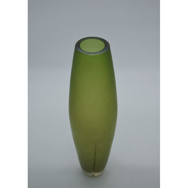 Large vintage Murano glass vase 1990s