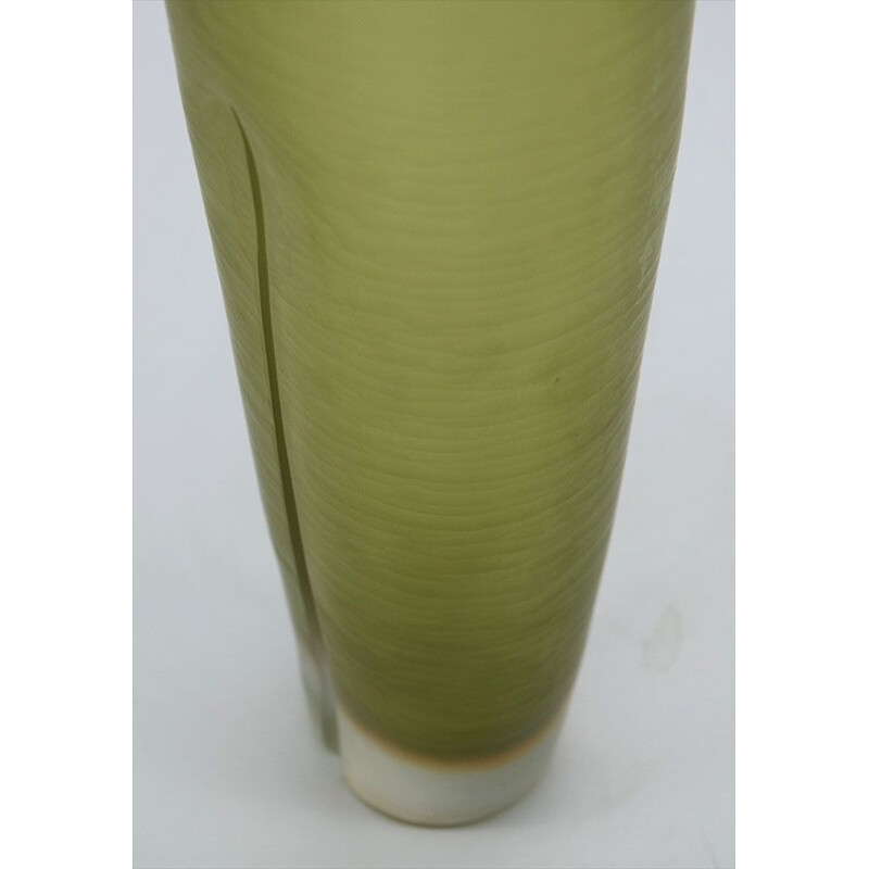 Large vintage Murano glass vase 1990s